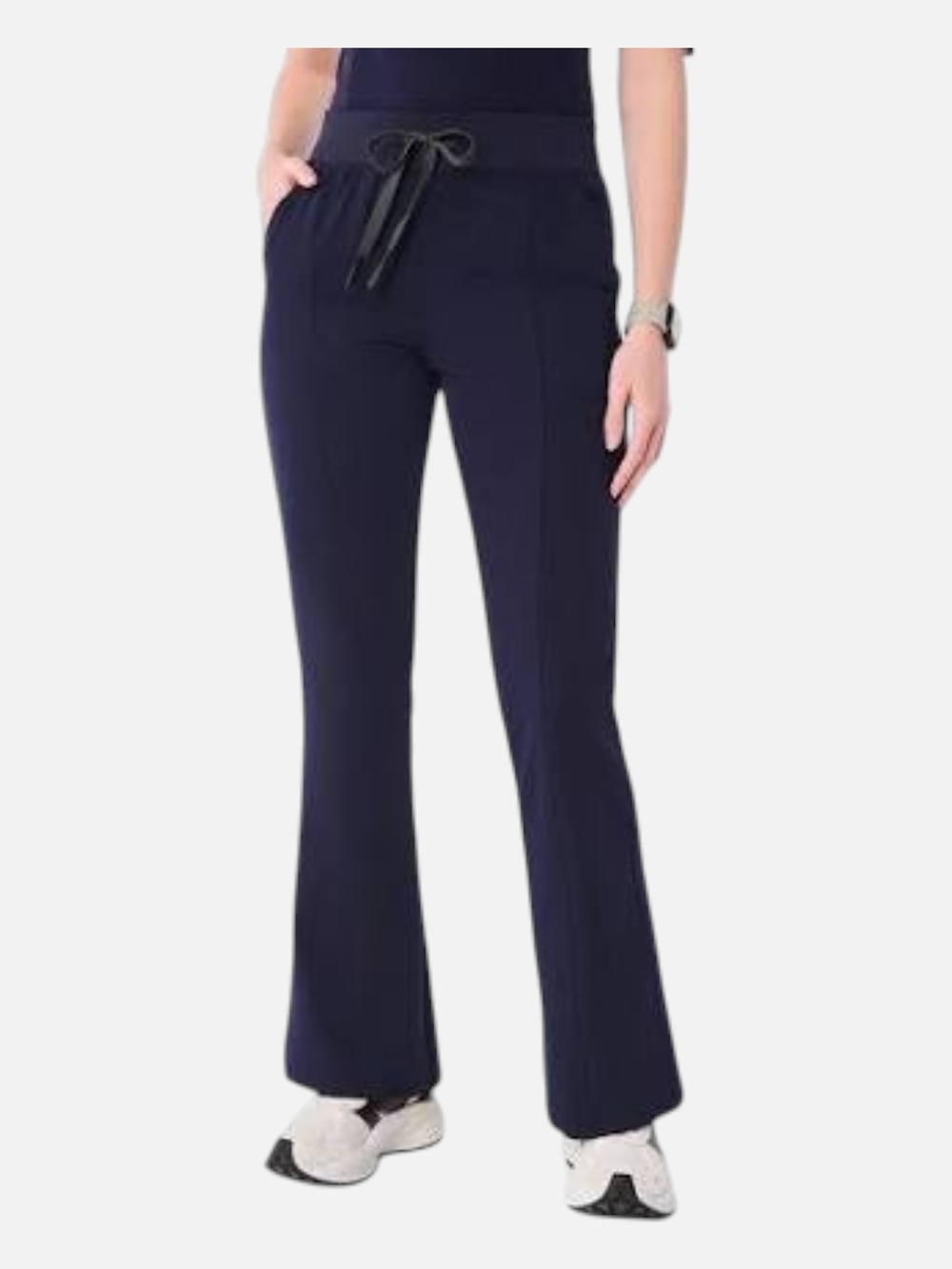 Figs Navy Madryn High-Rise Flare Scrub Pant